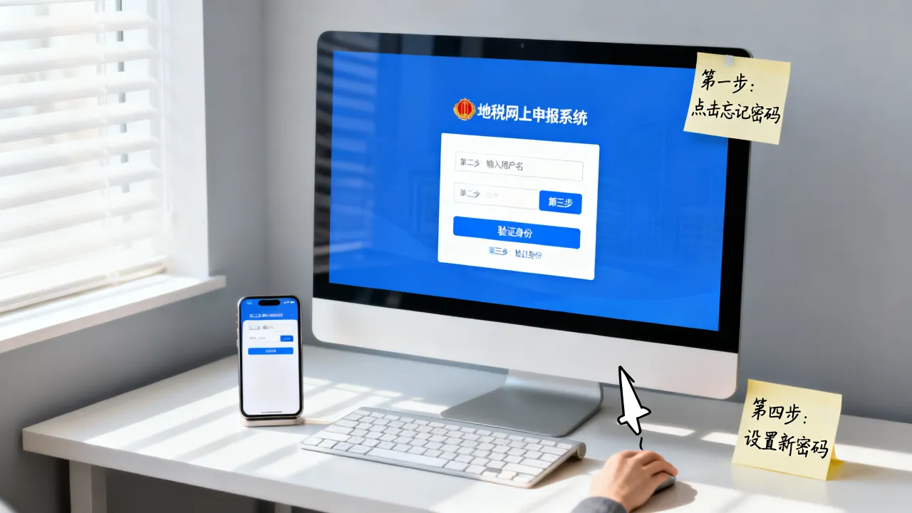 地税密码忘了怎么修改,地税网上申报系统密码重置步骤