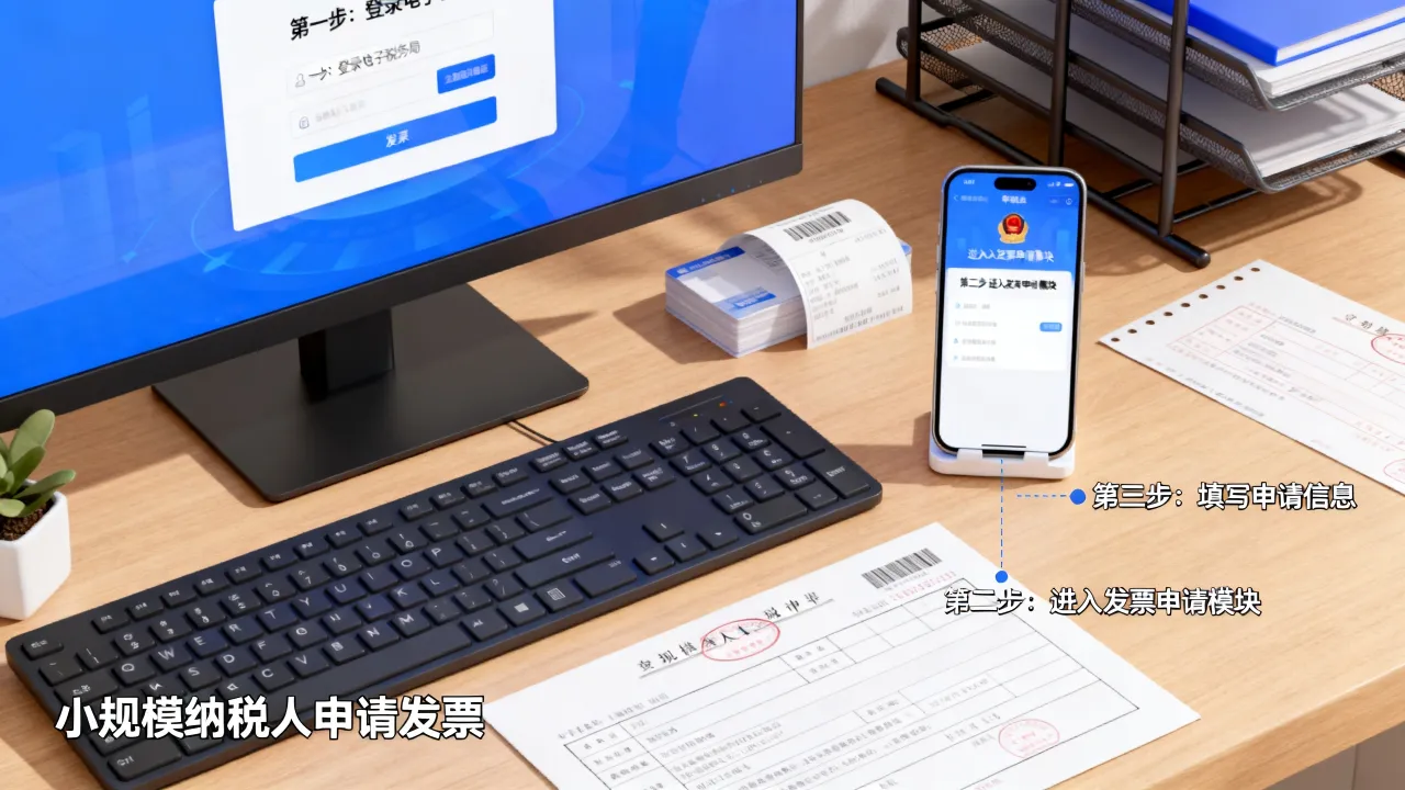小规模如何申请发票,小规模纳税人网上怎么申请发票