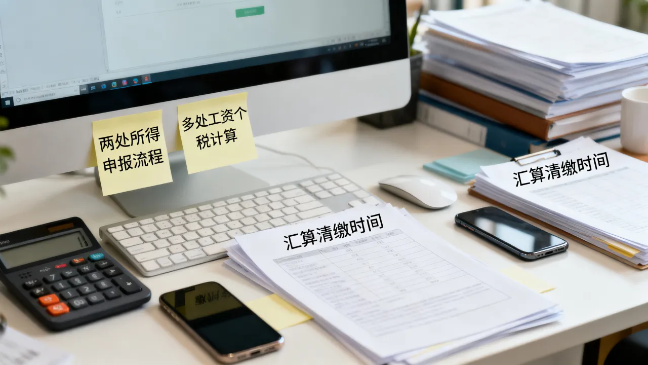两处所得如何申报?多处工资个税汇算清缴注意事项
