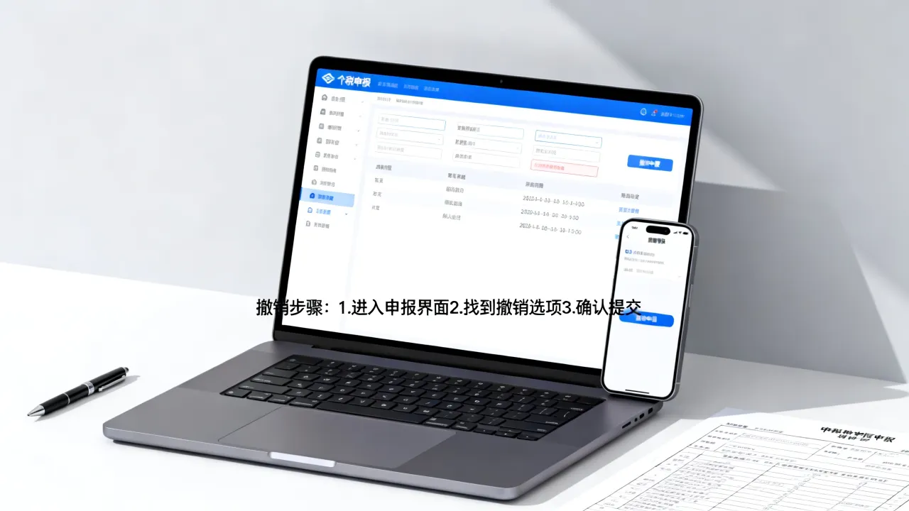 个税申报如何撤销,个税申报错误了怎么撤销更正?