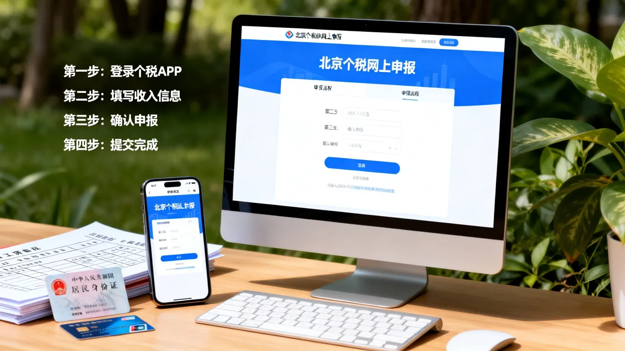 北京如何缴纳个税,具体网上申报流程是什么?