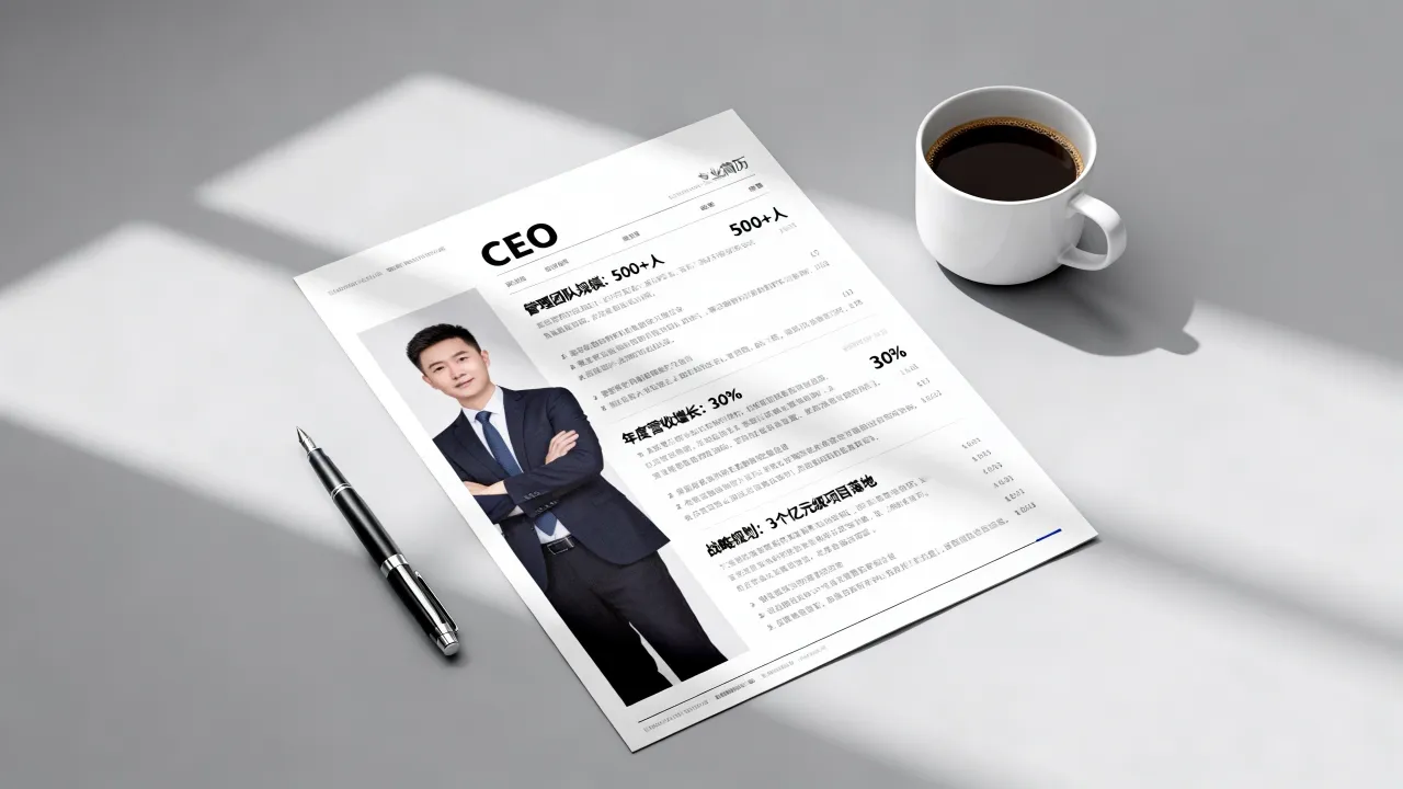 CEO怎么做简历?ceo简历怎么写才能突出管理能力,吸引HR注意?-图1 CEO怎么做简历?ceo简历怎么写才能突出管理能力,吸引HR注意?-图1
