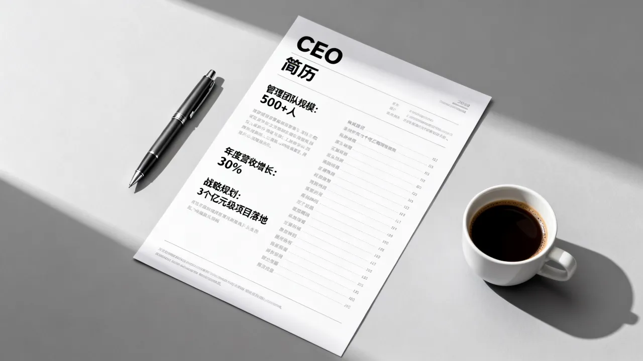CEO怎么做简历?ceo简历怎么写才能突出管理能力,吸引HR注意?-图3 CEO怎么做简历?ceo简历怎么写才能突出管理能力,吸引HR注意?-图3