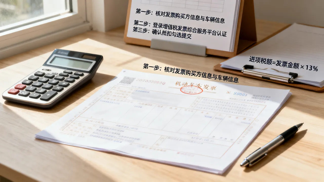 机动车发票如何抵扣,机动车发票抵扣流程及进项税额怎么计算?