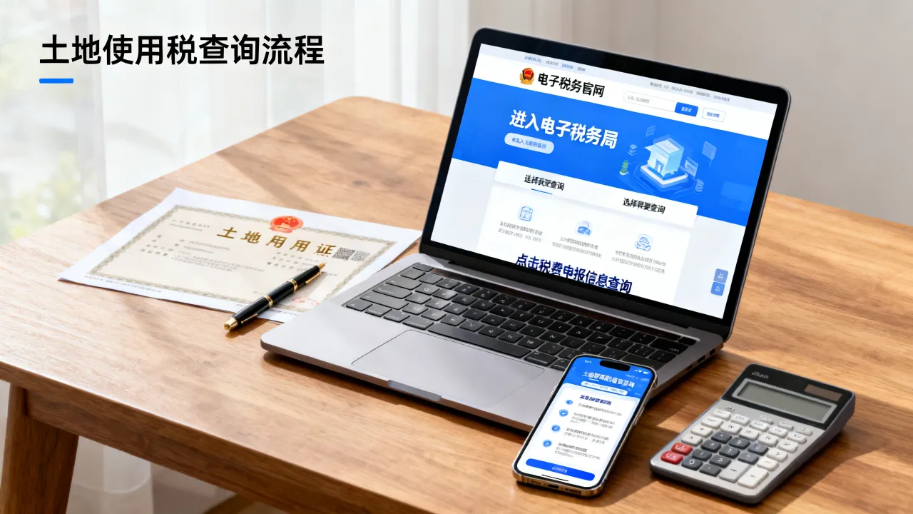土地使用税如何查询,网上查询入口在哪里查找