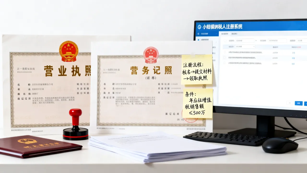如何注册小规模纳税人,小规模纳税人注册流程及条件有哪些?