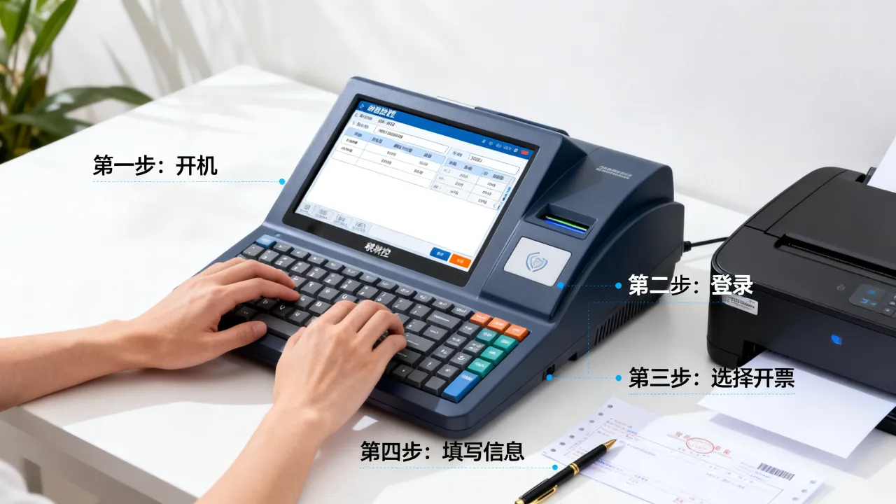 如何使用税控机,税控机怎么开票报税及操作流程