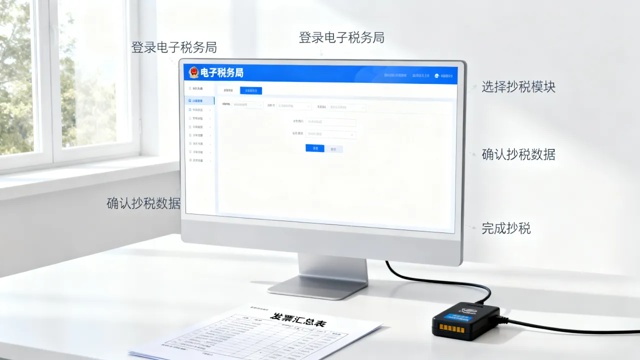 如何进行网上抄税,网上抄税详细操作流程是什么?
