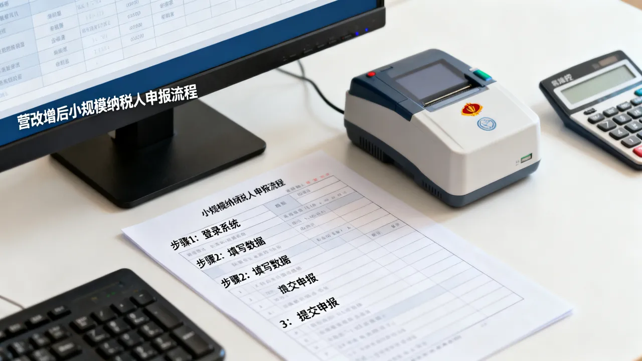 营改增后如何报税,小规模纳税人申报流程是什么