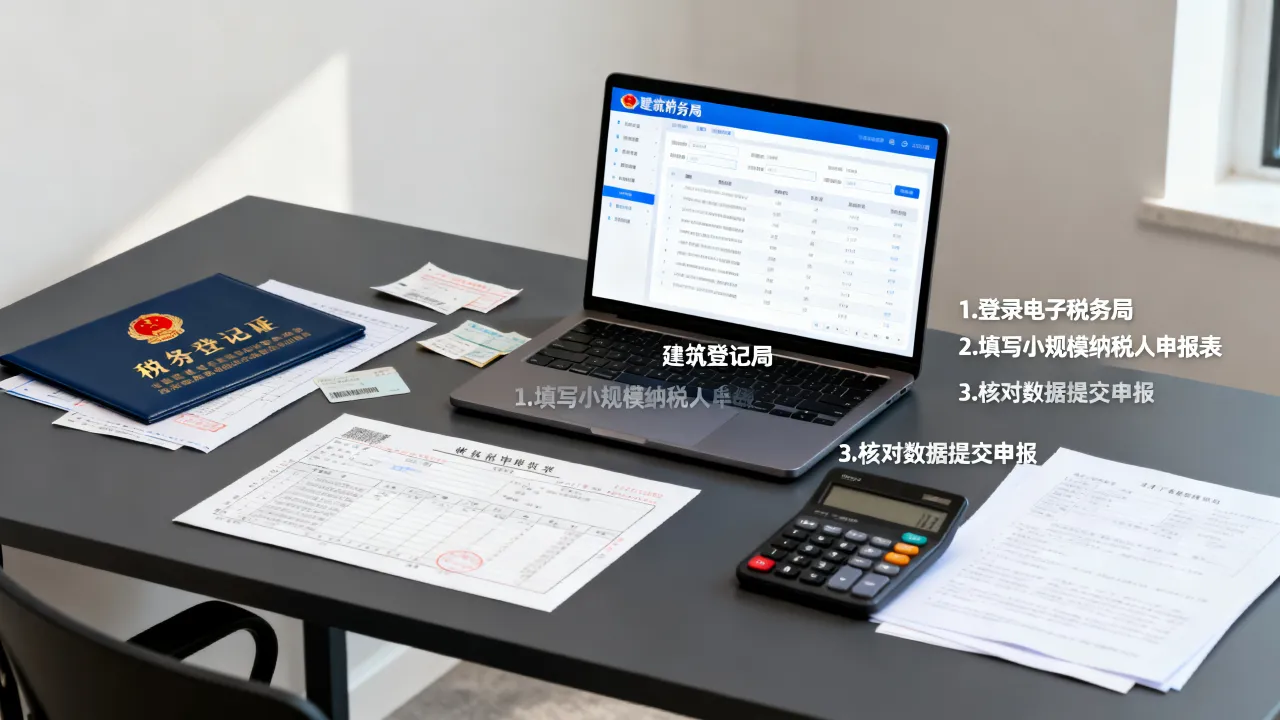 建筑公司如何报税,小规模纳税人报税流程是什么?