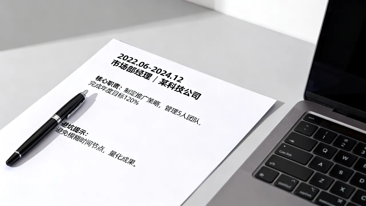 工作经历怎么写,简历工作经历填写范本与技巧,哪些坑不能踩?-图1 工作经历怎么写,简历工作经历填写范本与技巧,哪些坑不能踩?-图1