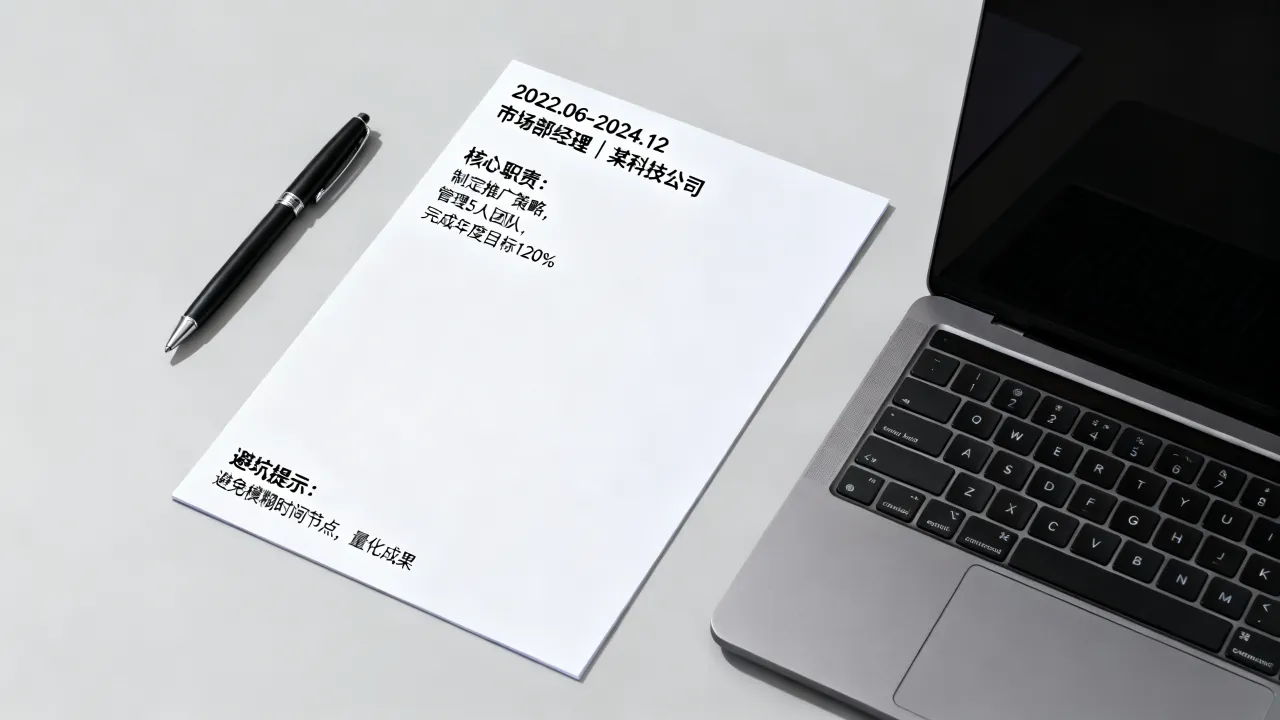 工作经历怎么写,简历工作经历填写范本与技巧,哪些坑不能踩?-图2 工作经历怎么写,简历工作经历填写范本与技巧,哪些坑不能踩?-图2