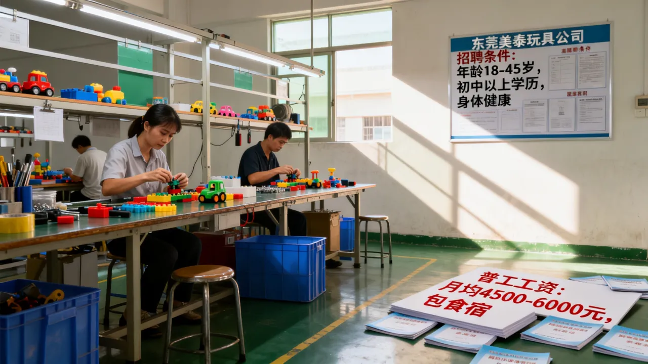 东莞美泰玩具公司招聘条件高吗?,普工工资多少-图1 东莞美泰玩具公司招聘条件高吗?,普工工资多少-图1