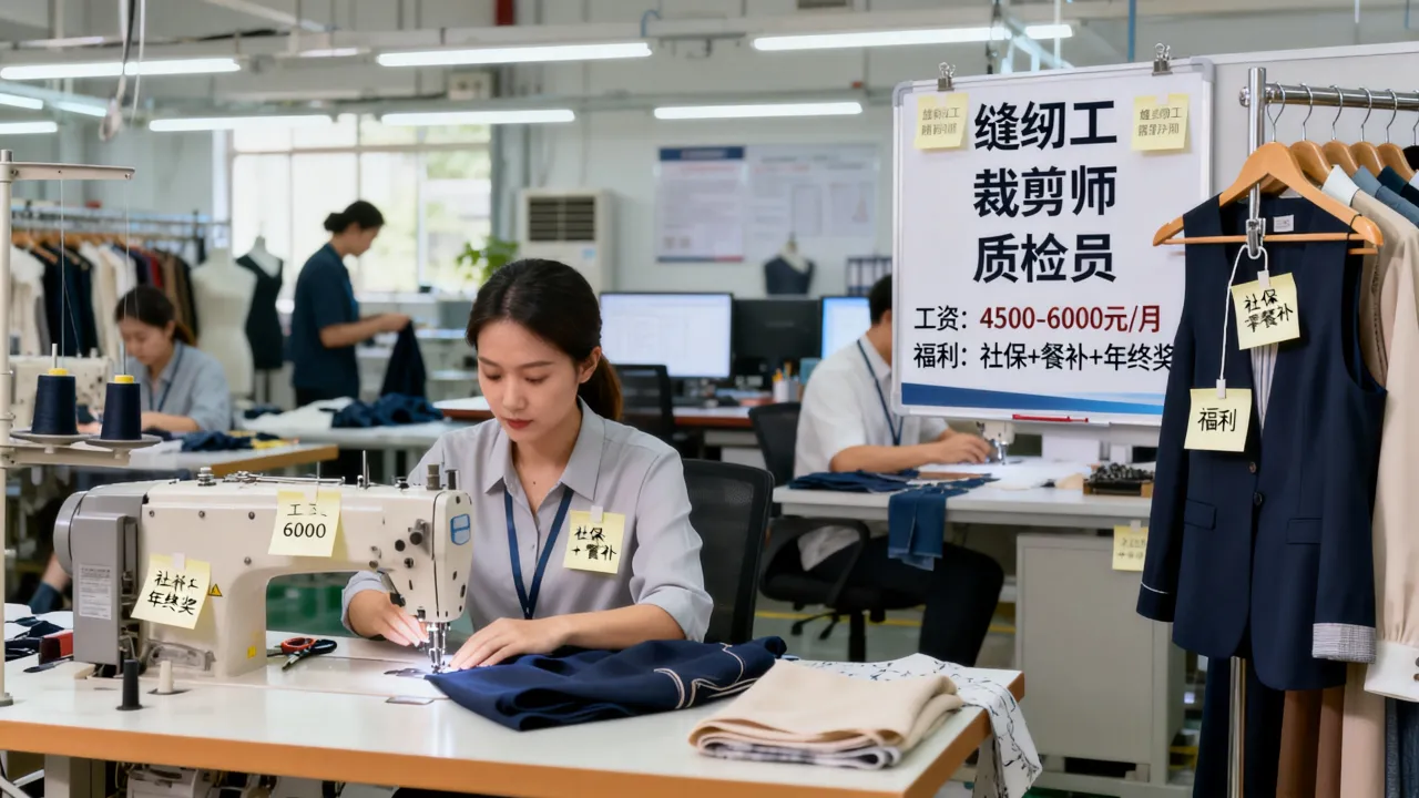 淮南富华服装厂招聘有哪些岗位,工资待遇怎么样?-图1 淮南富华服装厂招聘有哪些岗位,工资待遇怎么样?-图1