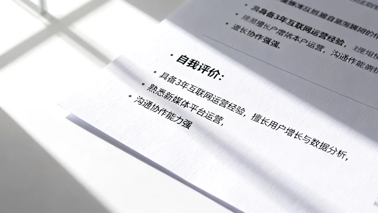 应聘简历怎么写,个人简历的自我评价怎么写?-图3 应聘简历怎么写,个人简历的自我评价怎么写?-图3