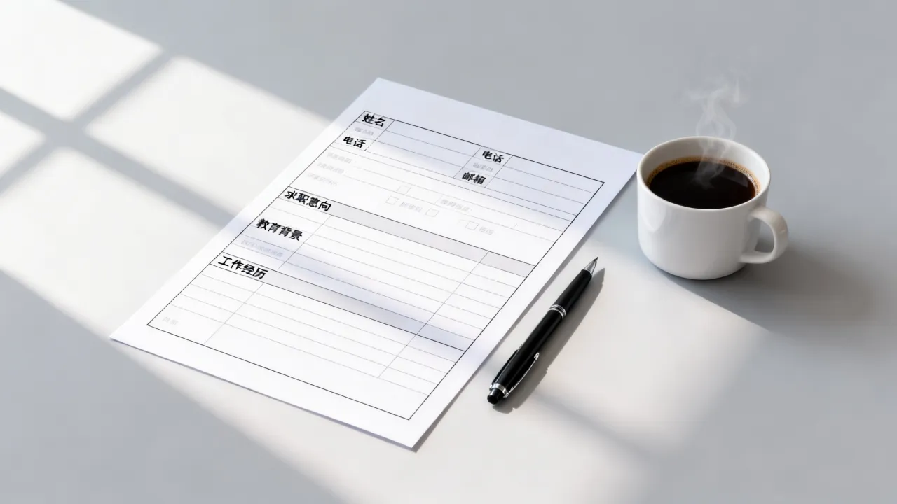 求职表格怎么做,个人简历表格怎么做简单漂亮?-图1 求职表格怎么做,个人简历表格怎么做简单漂亮?-图1