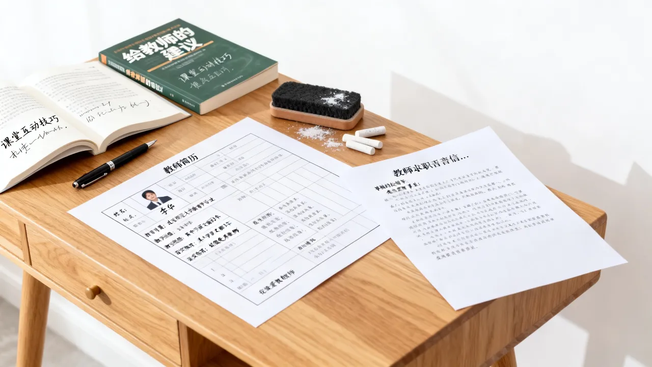 应聘教师简历怎么写？教师求职自荐信范文，哪个好？-图1