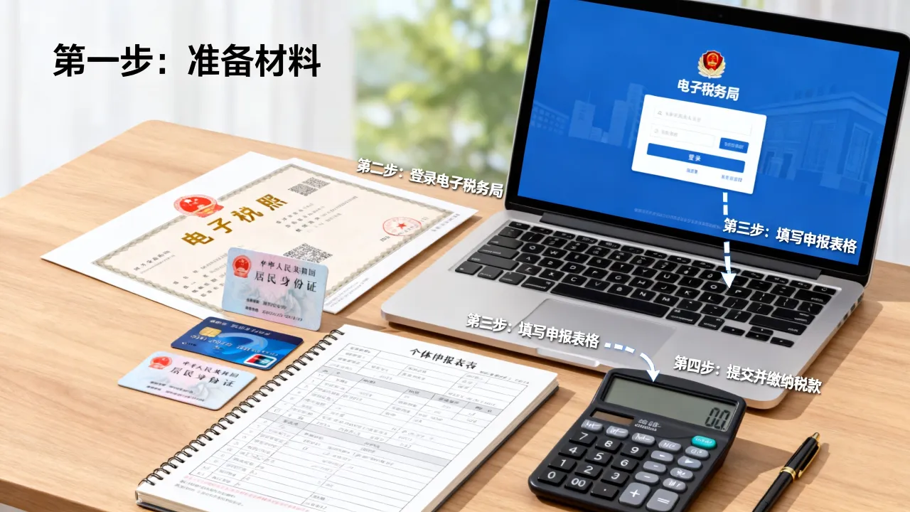 个体如何报税?个体户税务申报详细步骤指南-图1 个体如何报税?个体户税务申报详细步骤指南-图1
