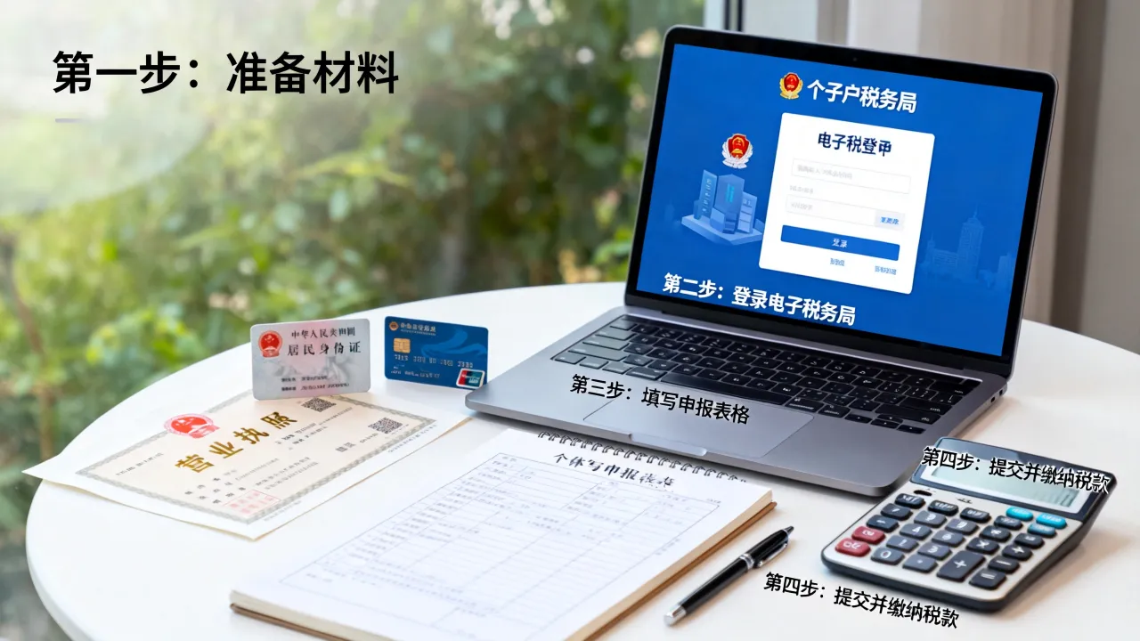 个体如何报税?个体户税务申报详细步骤指南-图2 个体如何报税?个体户税务申报详细步骤指南-图2