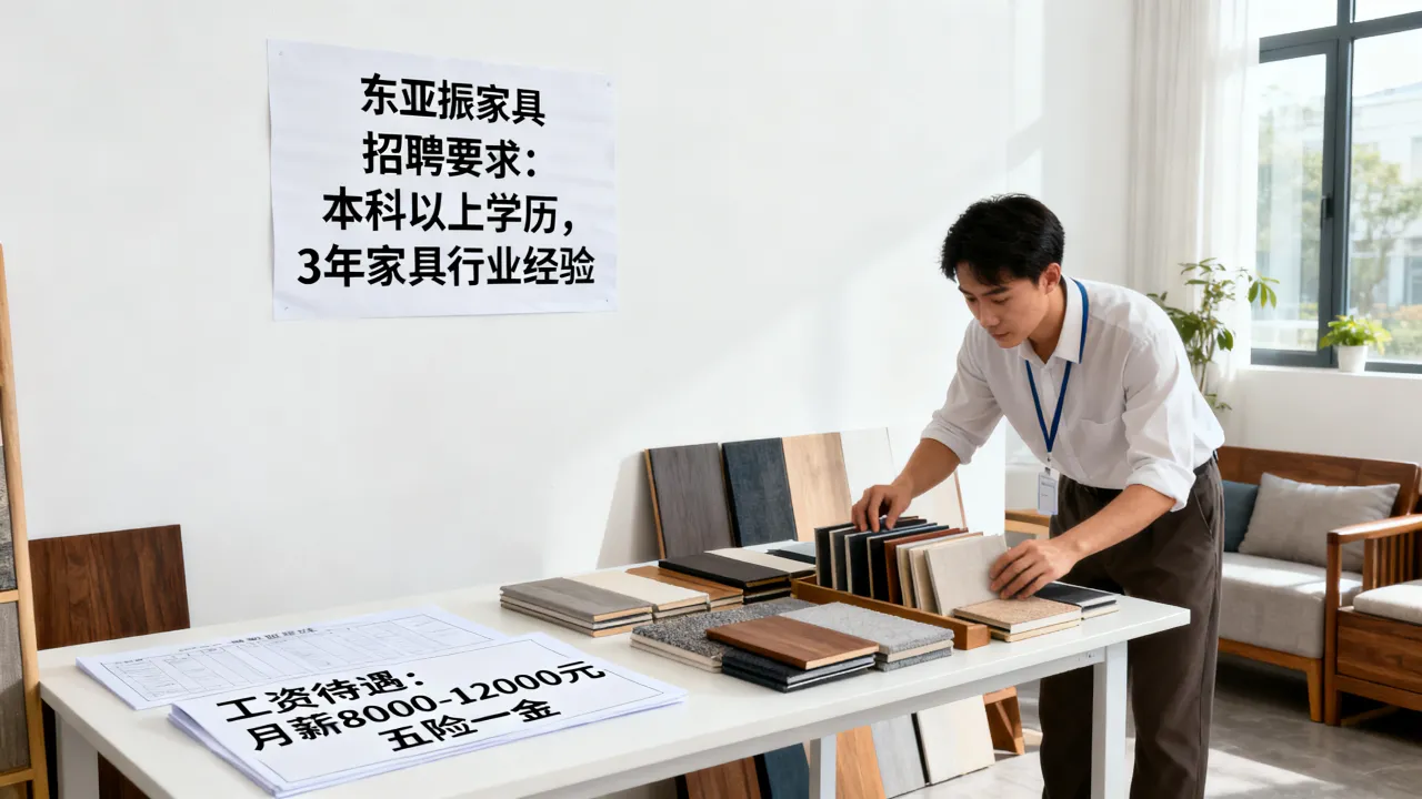 东亚振家具招聘要求高吗,东亚振家具工资待遇如何?-图1 东亚振家具招聘要求高吗,东亚振家具工资待遇如何?-图1
