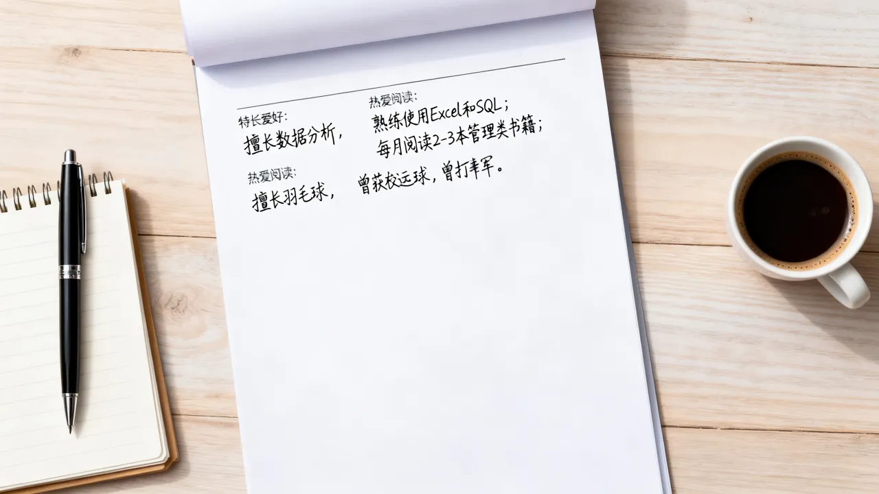 简历特长爱好怎么写?怎么写才能让HR眼前一亮?-图1 简历特长爱好怎么写?怎么写才能让HR眼前一亮?-图1