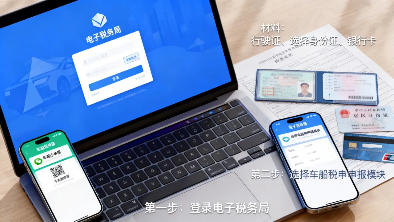 车船税如何申报?网上申报入口在哪里,需要哪些材料?-图3 车船税如何申报?网上申报入口在哪里,需要哪些材料?-图3