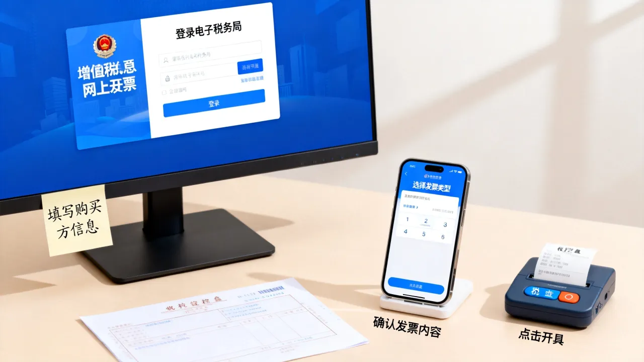 如何打发票,增值税普通发票网上开具步骤?-图2 如何打发票,增值税普通发票网上开具步骤?-图2