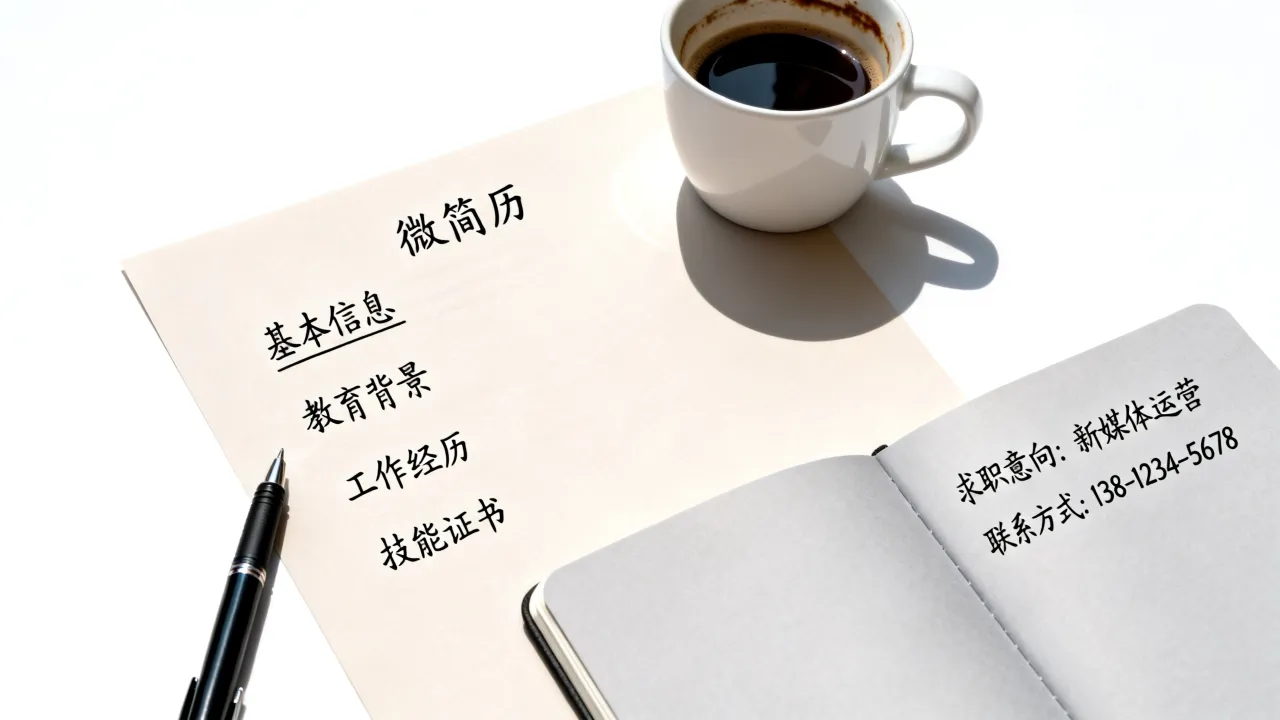 微简历怎么写，微简历模板与制作技巧有哪些？-图1