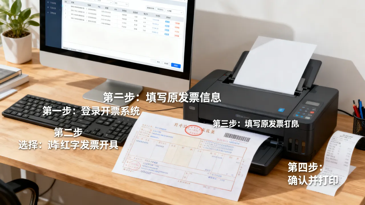 如何开具红字发票?,红字发票开具步骤有哪些?-图1 如何开具红字发票?,红字发票开具步骤有哪些?-图1