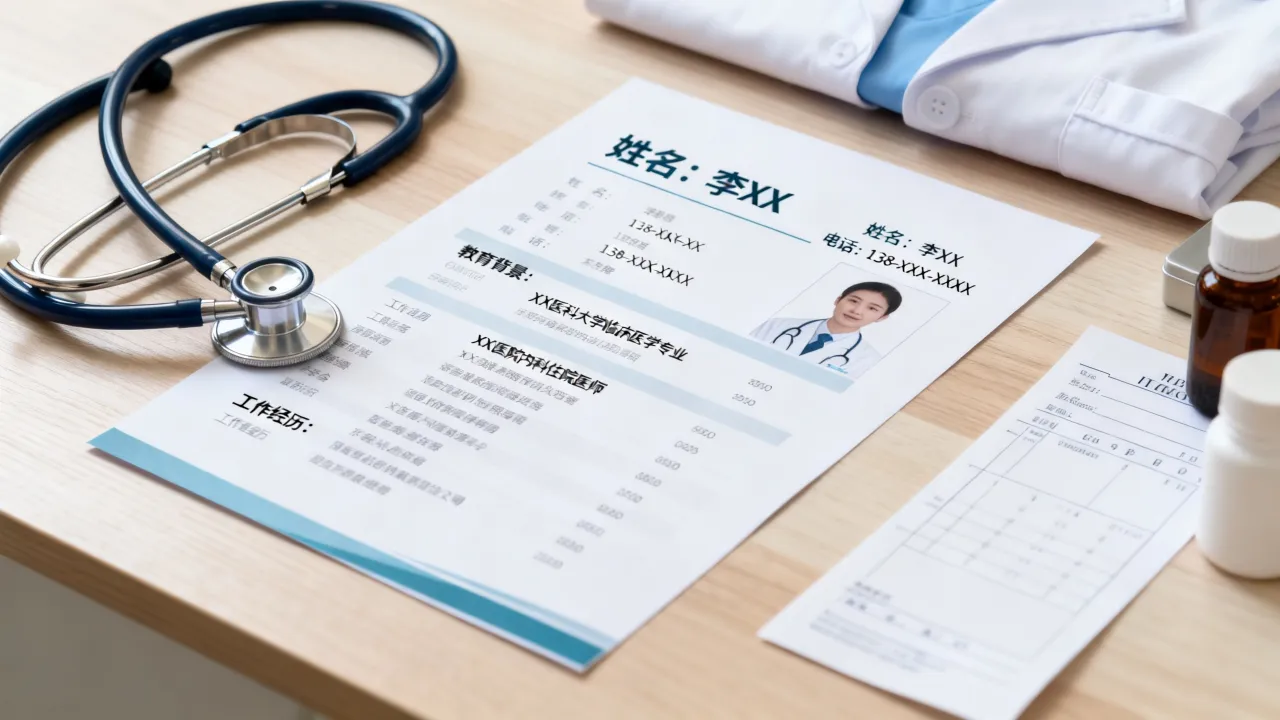 医生简历怎么写？求职简历模板与范文大全-图1
