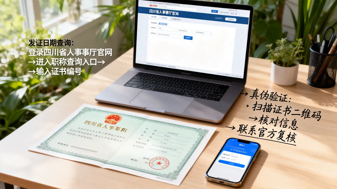 四川省人事厅职称查询发证日期怎么查，职称证书真伪怎么验证？-图1