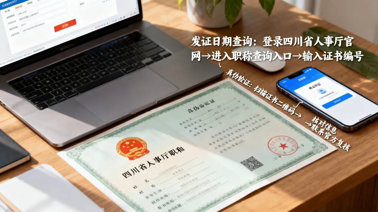 四川省人事厅职称查询发证日期怎么查，职称证书真伪怎么验证？-图2