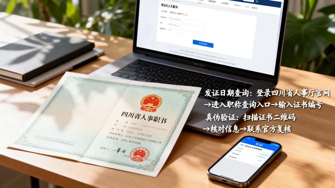 四川省人事厅职称查询发证日期怎么查，职称证书真伪怎么验证？-图3