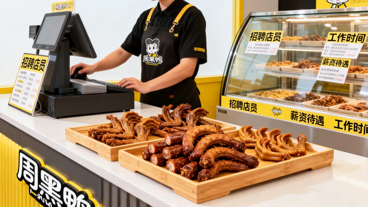 走马岭周黑鸭招聘-图1 走马岭周黑鸭招聘-图1