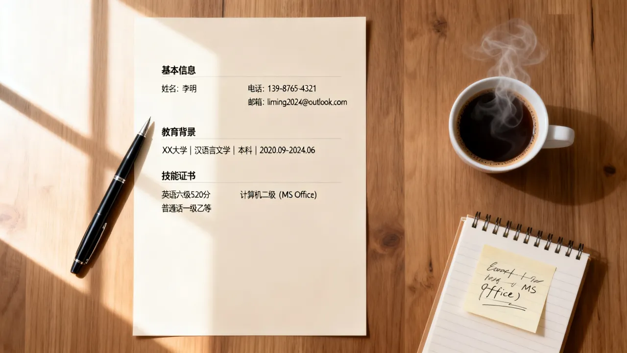 我的简历怎么写？应届生无经验求职简历模板，怎么写才能吸引HR？-图2