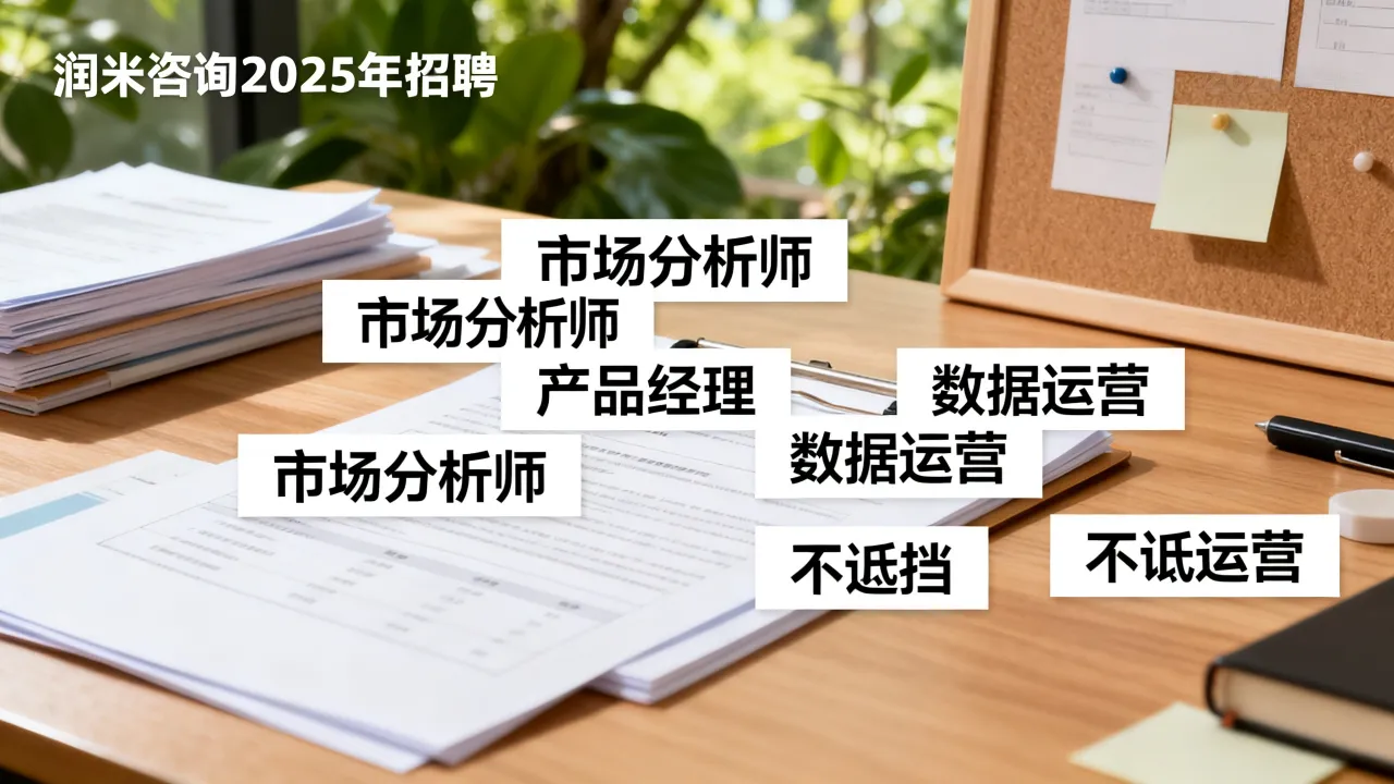 润米咨询招聘是真的吗?2025年润米咨询招聘岗位及要求-图3 润米咨询招聘是真的吗?2025年润米咨询招聘岗位及要求-图3