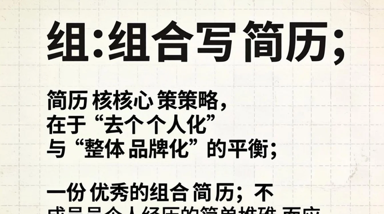 怎么给组合写简历?组合简历制作技巧有哪些?-图1 怎么给组合写简历?组合简历制作技巧有哪些?-图1