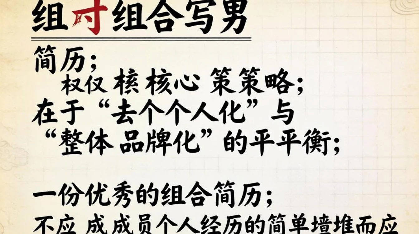 怎么给组合写简历?组合简历制作技巧有哪些?-图3 怎么给组合写简历?组合简历制作技巧有哪些?-图3