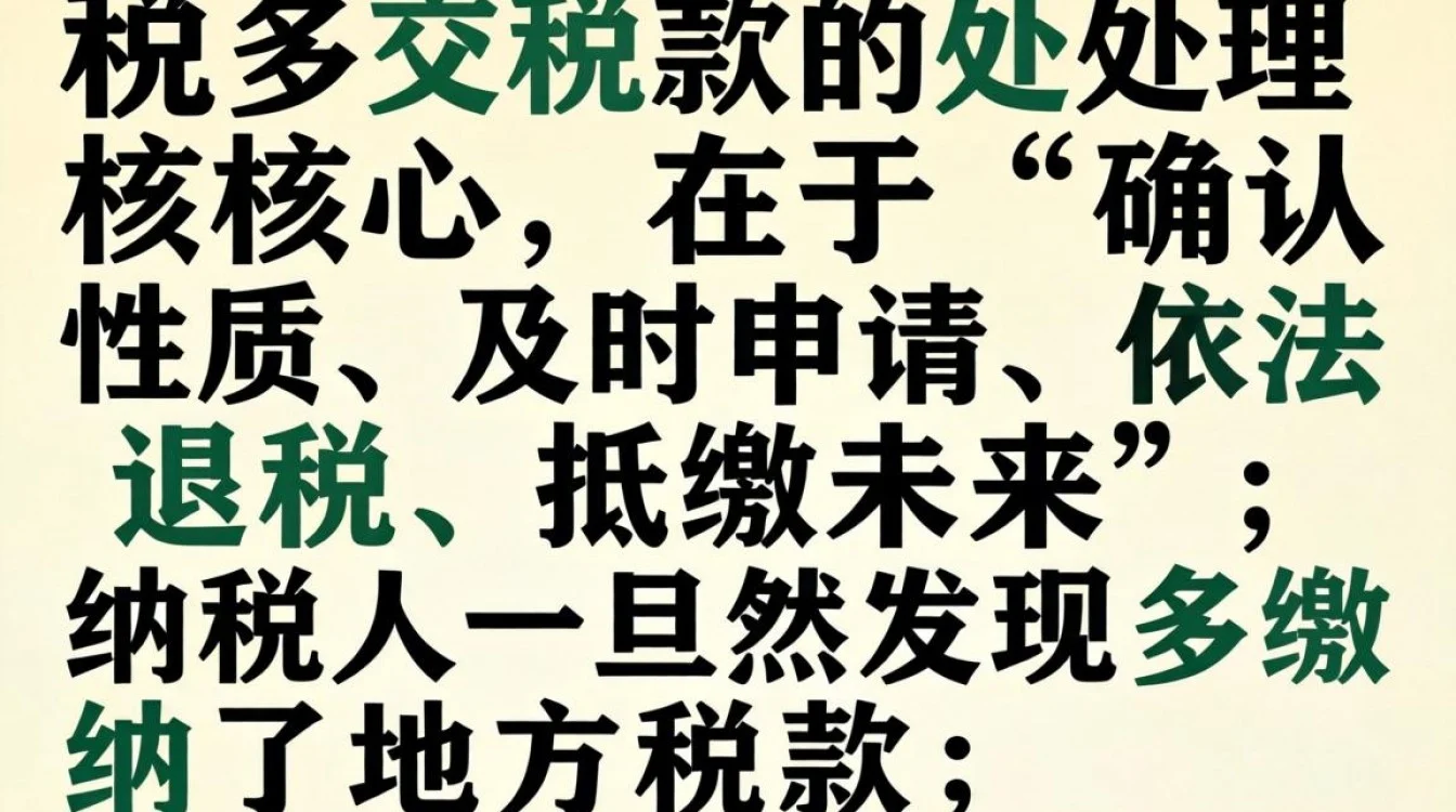 地税多交税款怎么处理,地税多交税款可以申请退税吗-图1 地税多交税款怎么处理,地税多交税款可以申请退税吗-图1