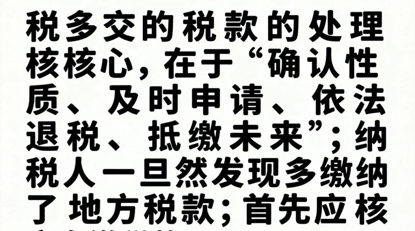 地税多交税款怎么处理,地税多交税款可以申请退税吗-图3 地税多交税款怎么处理,地税多交税款可以申请退税吗-图3
