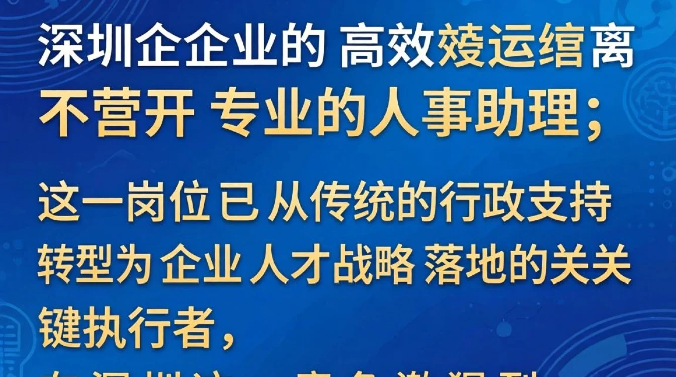 深圳人事助理做什么的?深圳人事助理招聘要求高吗?