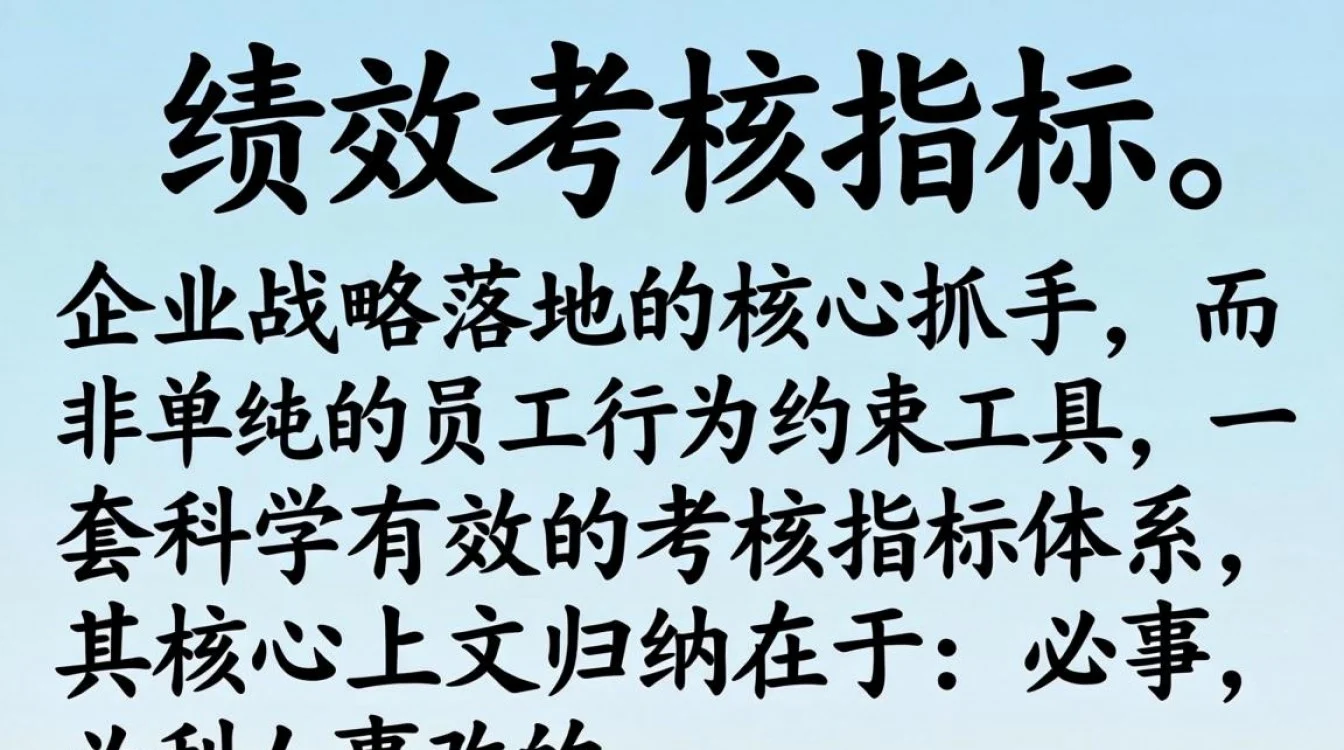 人事绩效考核指标有哪些,如何制定科学的KPI考核体系?