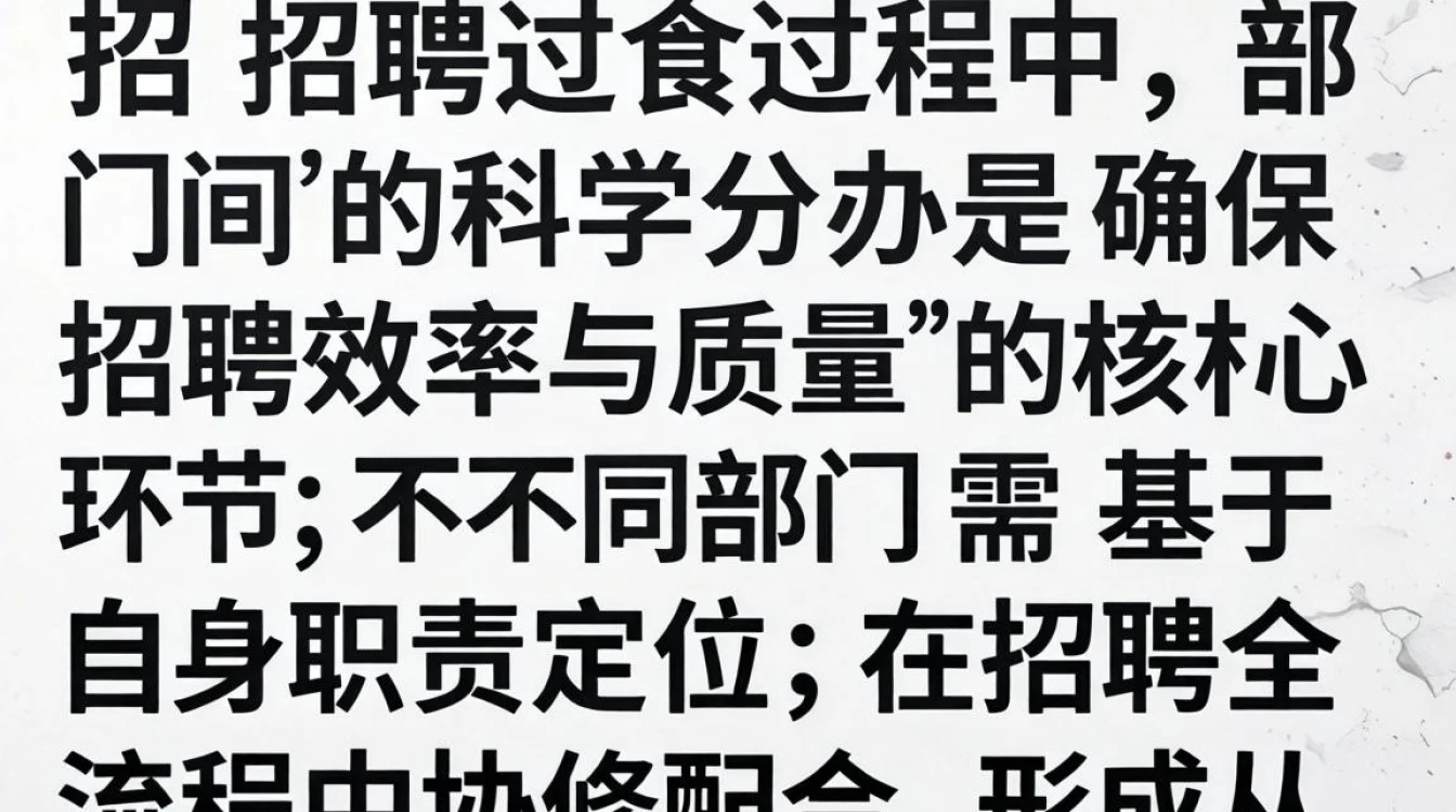 招聘中部门分工不清怎么办?如何划分责任避免推诿扯皮?-图2 招聘中部门分工不清怎么办?如何划分责任避免推诿扯皮?-图2