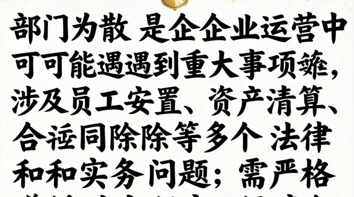 部门解散后劳动合同怎么解除才合法合规?-图1 部门解散后劳动合同怎么解除才合法合规?-图1