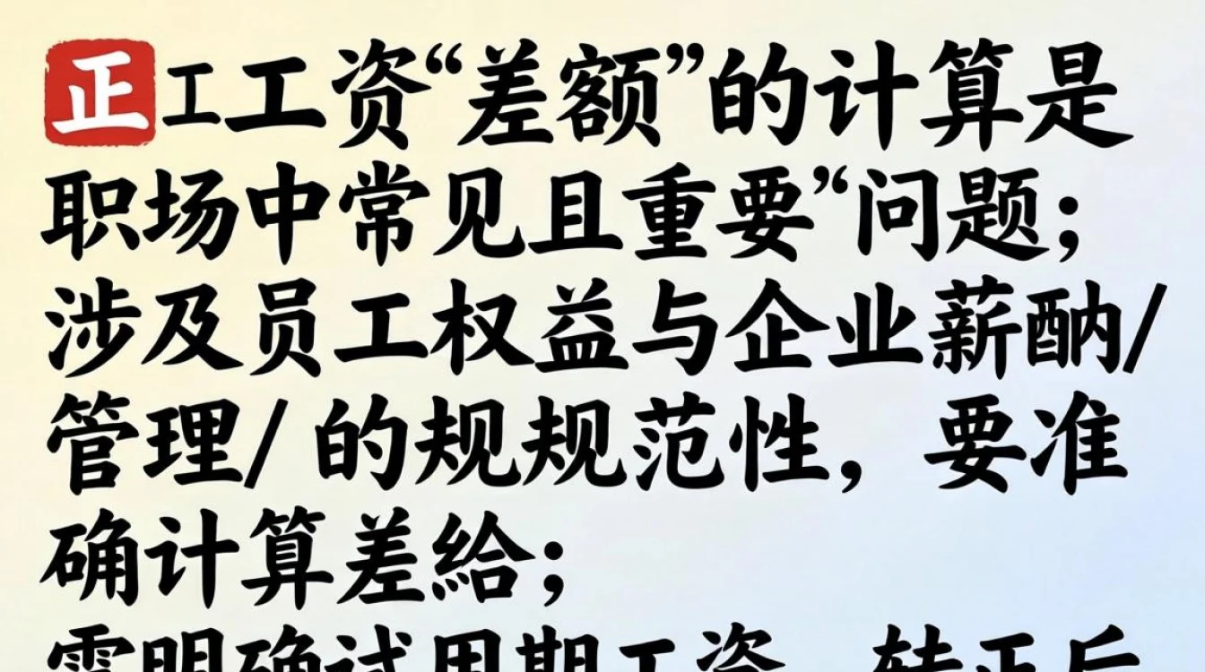 转正工资差额具体怎么算？公式和案例详解-图1