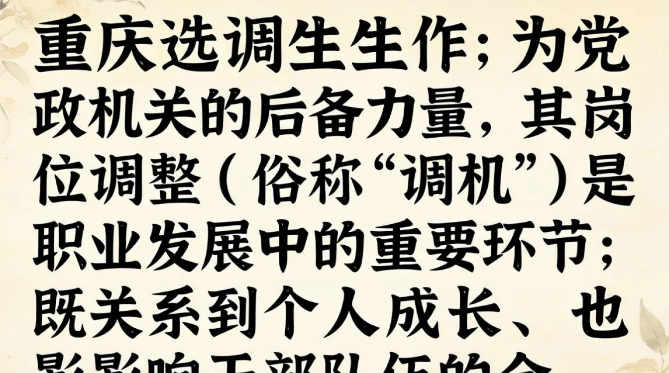 重庆选调生调岗申请流程条件具体有哪些?-图3 重庆选调生调岗申请流程条件具体有哪些?-图3