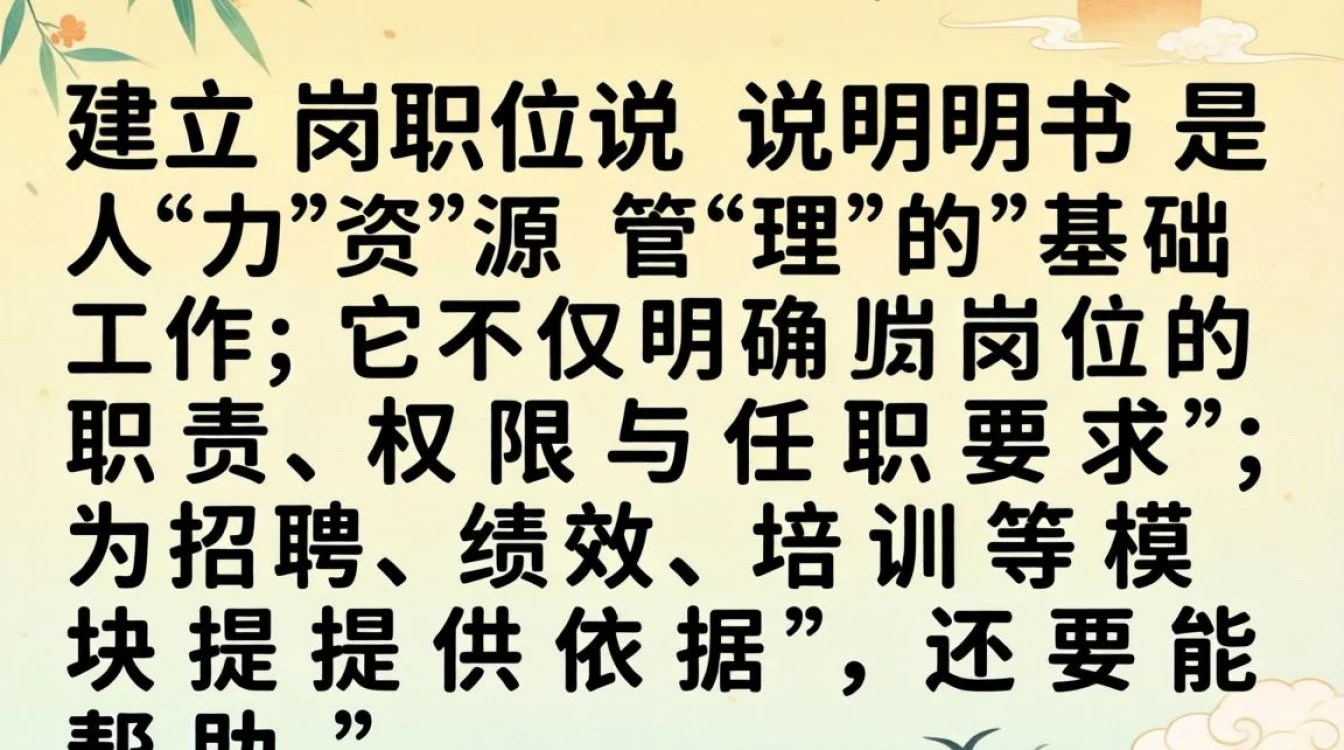 如何建立岗位说明书?新手必看的步骤与避坑指南