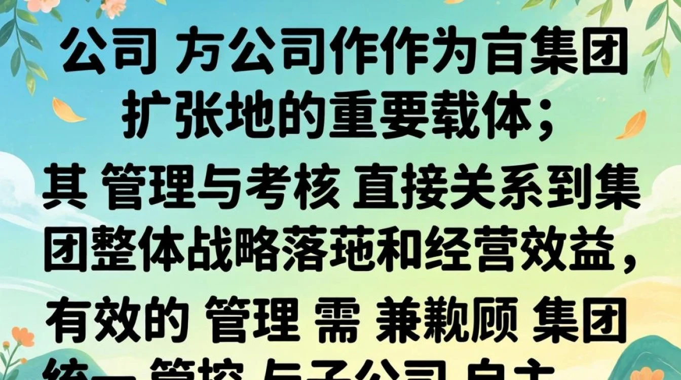 子公司管理与考核,如何制定可落地的考核指标体系?-图2 子公司管理与考核,如何制定可落地的考核指标体系?-图2