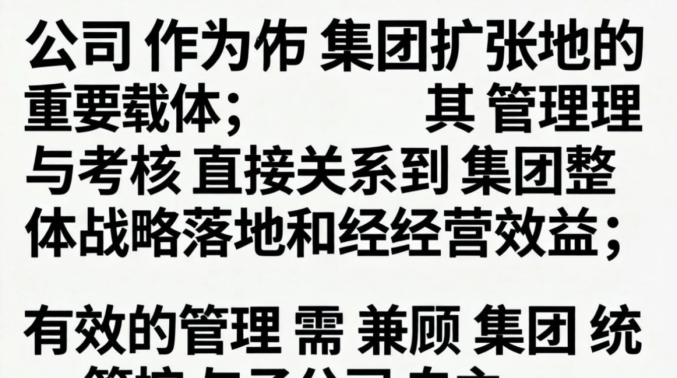 子公司管理与考核,如何制定可落地的考核指标体系?-图3 子公司管理与考核,如何制定可落地的考核指标体系?-图3