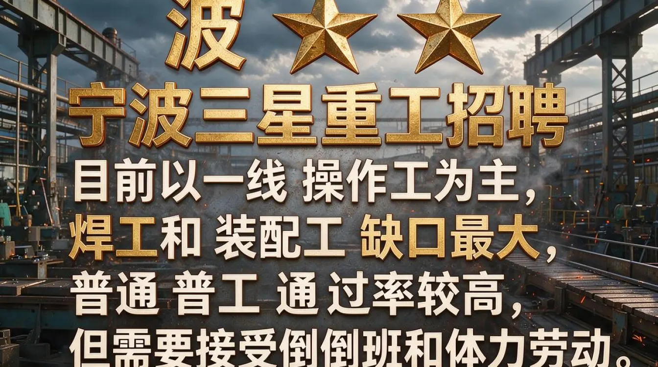 宁波三星重工业还招人吗?最新招聘岗位有哪些-图1 宁波三星重工业还招人吗?最新招聘岗位有哪些-图1